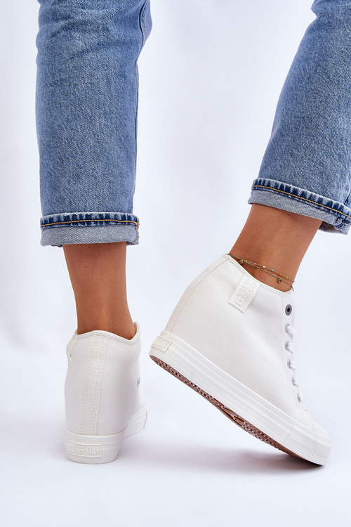 Високі кросівки Hidden Wedge Big Star LL274035 Білі