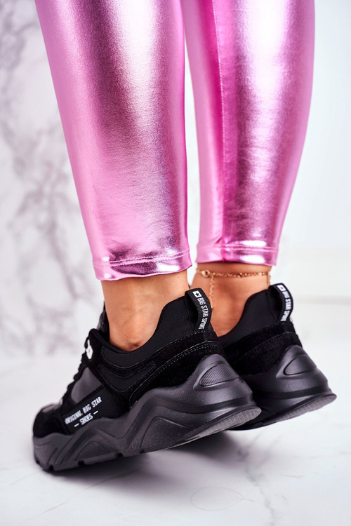 Жіноче спортивне взуття Кросівки Big Star GG274654 Чорні