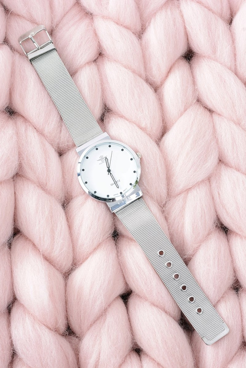 Срібний елегантний жіночий годинник Michael John