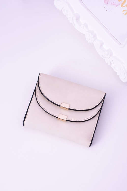 Маленький жіночий бежевий гаманець