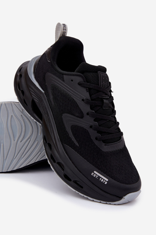 Чоловіче Спортивне Взуття На Платформі Big Star RR174022 Hi-Poly System Чорні