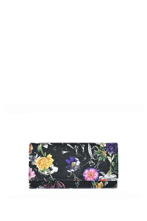 Жіночий великий гаманець Flowers Big Star JJ674015 чорний