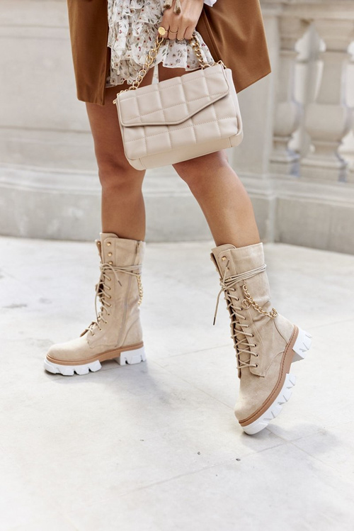 Жіночі високі чоботи Beige Villes