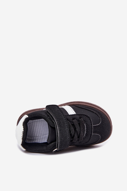 Дитяче Спортивне Взуття Sneakers На Липучках Чорні Adelina