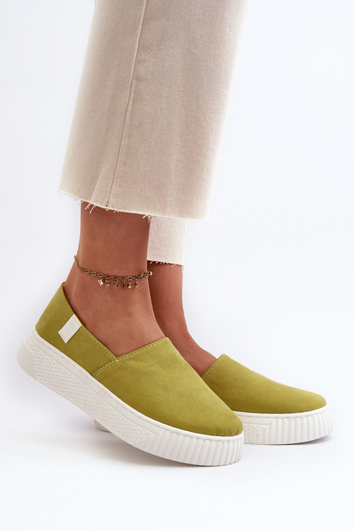 Жіночі кросівки на платформі NN276008 Memory Foam System Lime