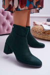 Чоботи жіночі на підборах Sergio Leone Green BT522