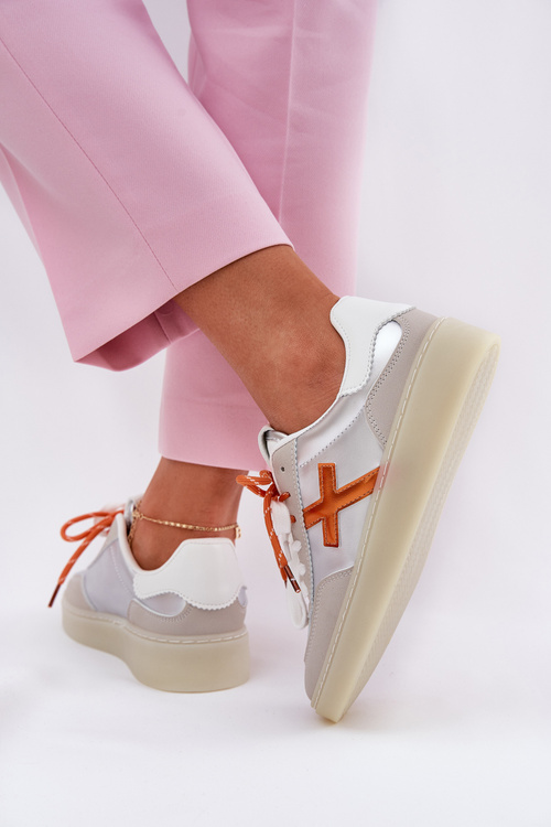 Низькі Жіночі Спортивні Черевики Сріблясті Зелева