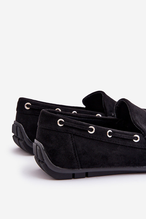 Чоловічі замшеві мокасини сліпони Black Rayan