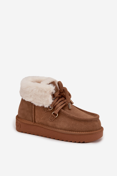 Жіночі зимові чоботи з натуральної замші D.Franklin DFSH375006 Camel