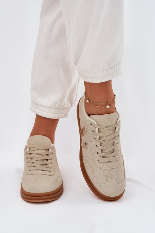 Жіночі Еко Замшеві Кросівки Бежеві Micca