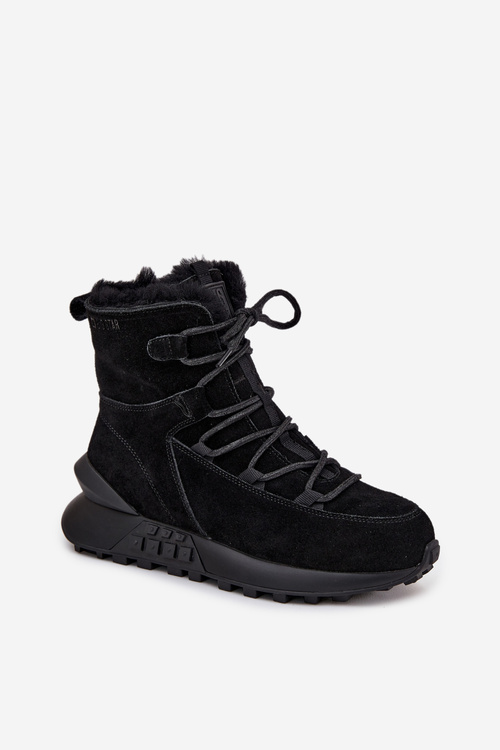 Замшеві Зимові Чоботи Для Жінок З Шерстю Big Star SS274319 Чорні