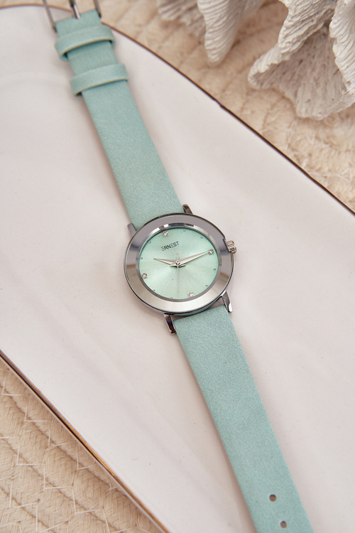 Жіночий годинник з м'ятним ремінцем Ernest E62035L