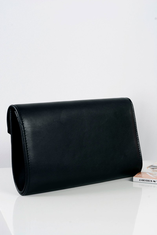 Жіноча сумочка Чорний Клатч Золотий ланцюжок