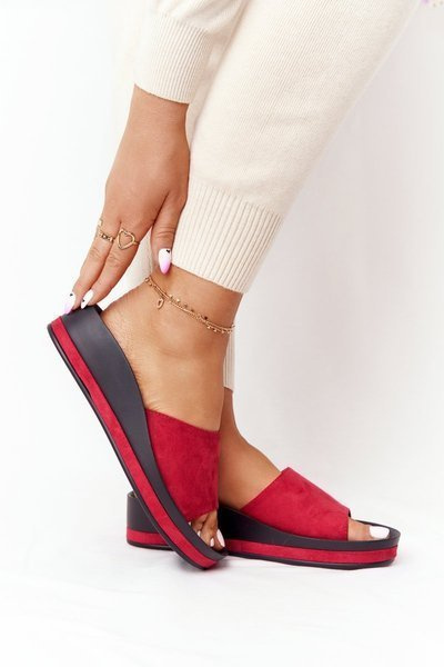 Тапочки на танкетці Vinceza 21-17113 Red