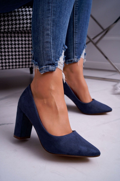 Жіночі туфлі на шпильці Suede Blue Florena