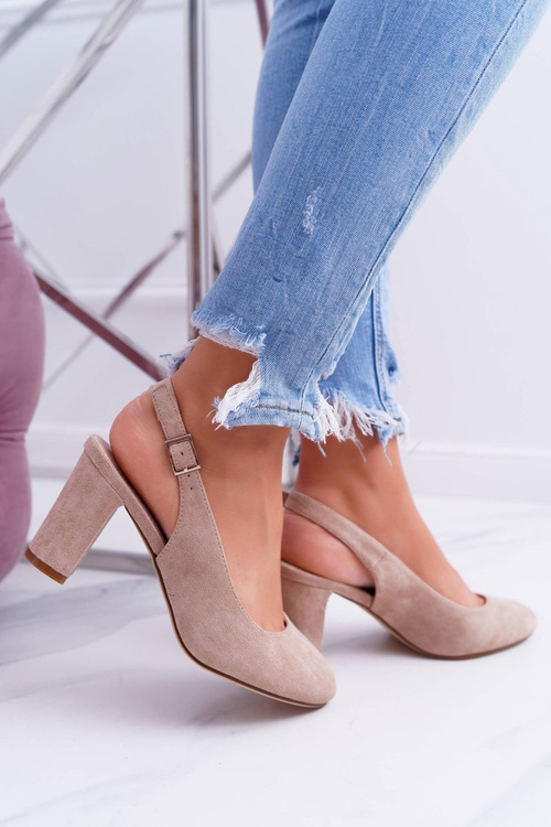 Жіночі туфлі на шпильці Sergio Leone SK788 Beige Lati