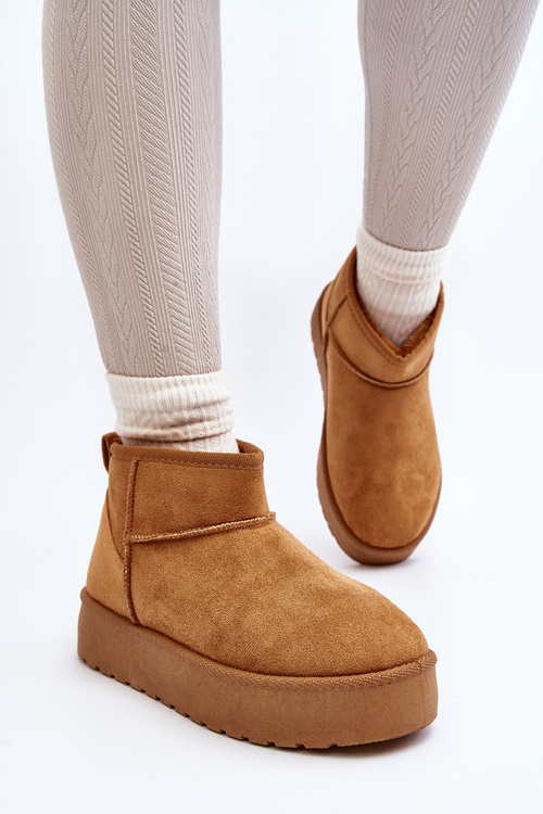 Низькі жіночі зимові черевики на платформі Camel Kallins