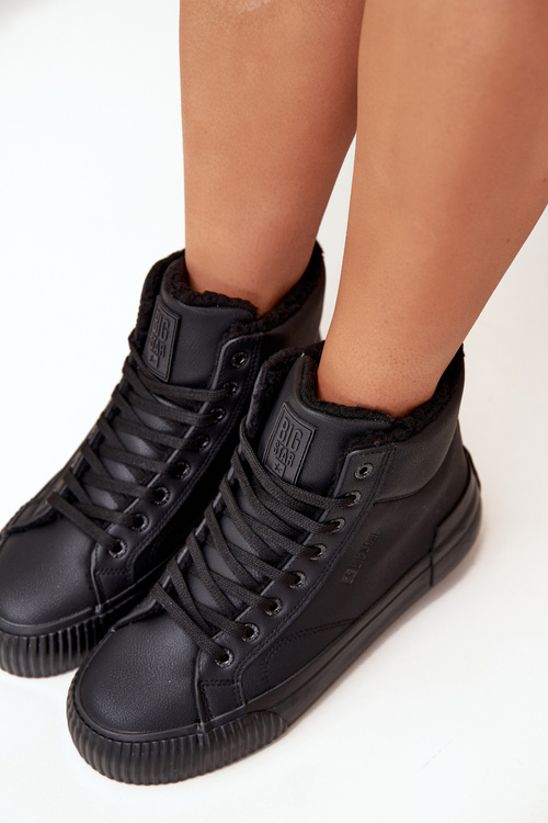 Утеплені Жіночі Кеди На Платформі Big Star OO274796 Чорні