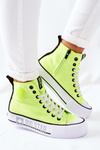 Високі кросівки на платформі Big Star II274015 Neon Yellow