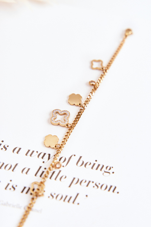 Модний браслет з прикрасами золото