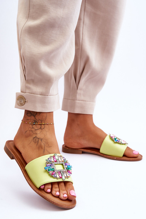 Жіночі модні босоніжки з декором Green Halsey