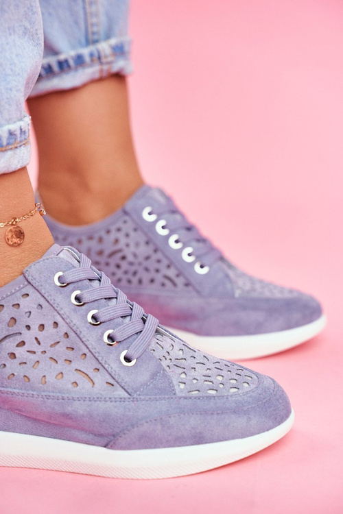 Жіночі кросівки на танкетці Sergio Leone Blue PB122