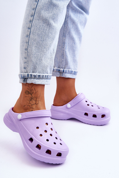 Поролонові босоніжки Crocs на масивній підошві Violet Katniss