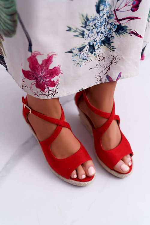 Жіночі босоніжки еспадрільї Red Margus