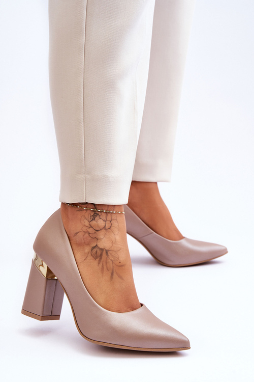 Бежеві шкіряні туфлі Zazoo 3117