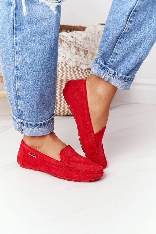 Жіночі замшеві лофери Red San Marino