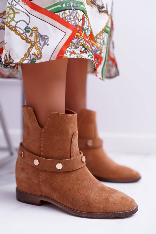 Жіночі черевики Laura Messi 1890 Leather Suede Camel Darmah