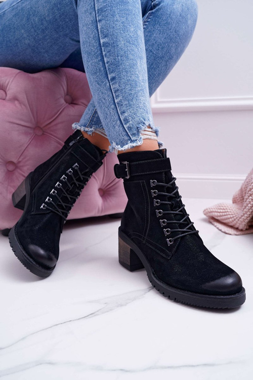 Чоботи робочі жіночі Sergio Leone чорні BT705