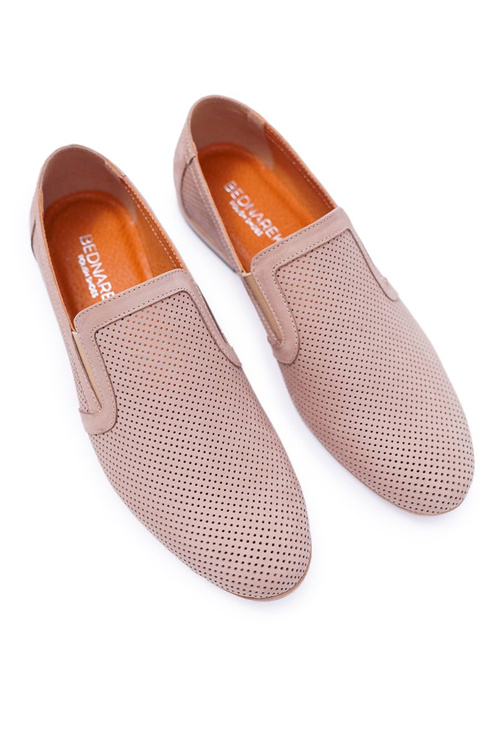 Бежеві чоловічі мокасини Bednarek Munero