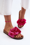 Жіночі тапочки з квітами Фуксія Луланія