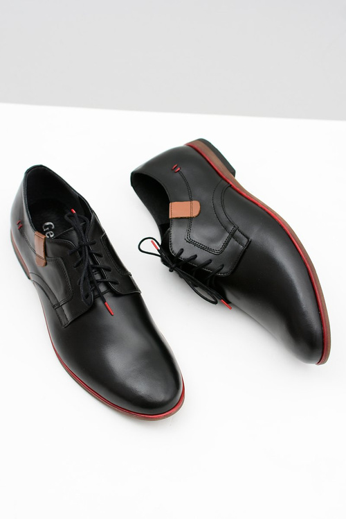 Чоловічі елегантні шкіряні туфлі Bednarek Black Nikolas