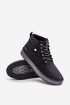 Чоловічі черевики на шнурівці Big Star OO174559 Hi-Poly System Black