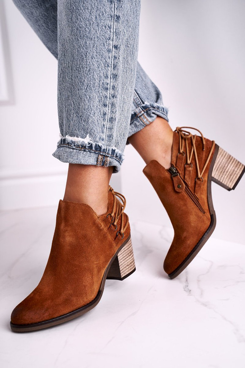 Чоботи жіночі на підборах Maciejka Leather Ginger 04812-29