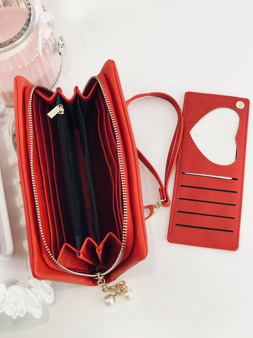 Великий жіночий червоний гаманець