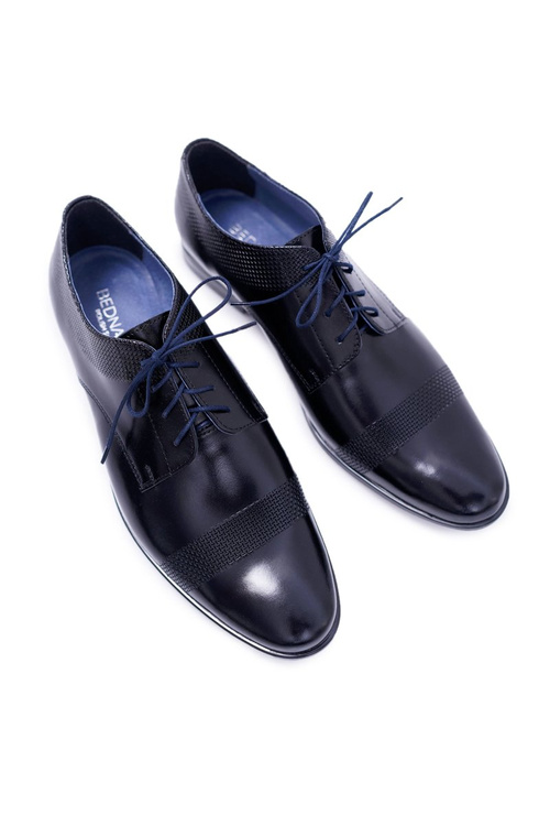 Чоловічі елегантні шкіряні туфлі для відвідувачів Bednarek Black Maestro