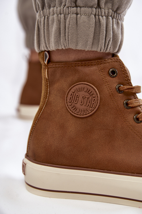 Жіночі високі утеплені кросівки Big Star KK274171 Коричневий