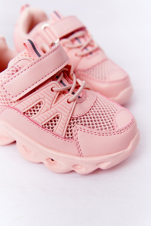 Дитячі кросівки з миготливою світлодіодною підошвою, рожеві, так круто!