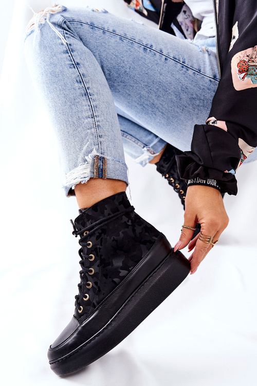 Спортивне шкіряне взуття Lewski 3034 Black Moro