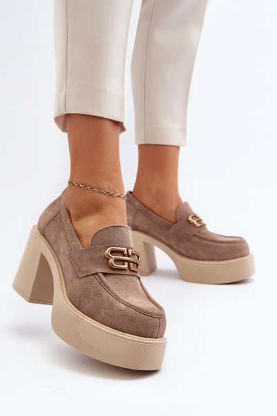 Бежеві жіночі замшеві туфлі Zazoo 20170