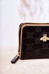 Жіночий маленький гаманець з орнаментом Чорний Санчос 