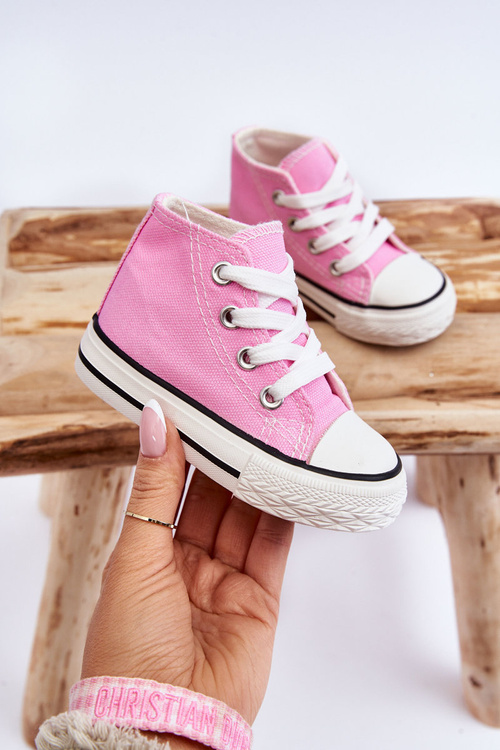Дитячі високі кросівки Pink Filemon
