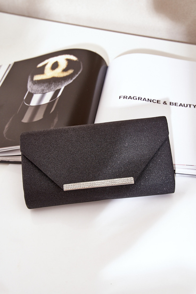 Елегантна Клатч Сумка З Блиском Чорна Remiala