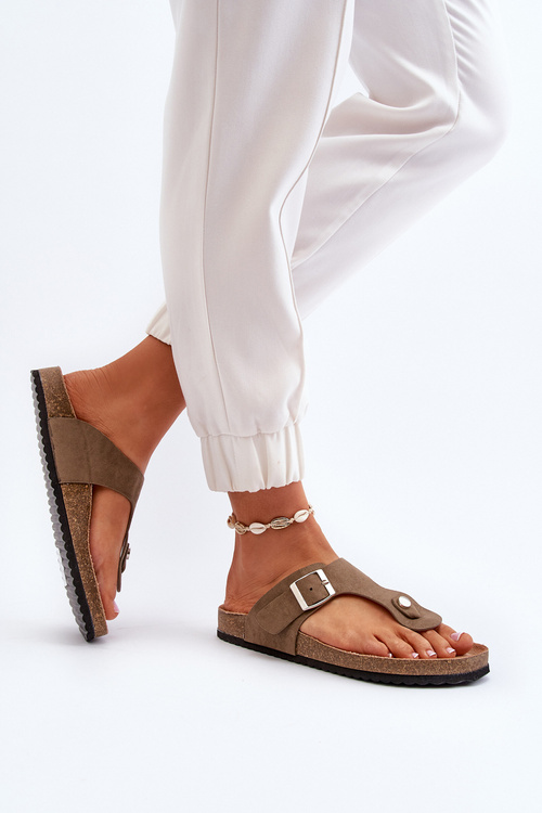 Жіночі босоніжки на танкетці Темно-зелені Elina