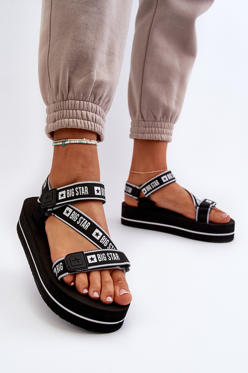 Жіночі босоніжки на платформі Big Star NN274A525 Чорні