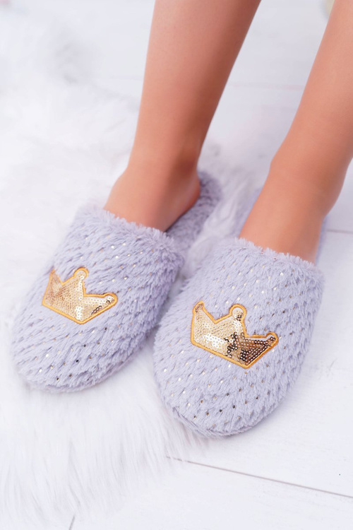 Жіночі тапочки SOXO Gold Crown Grey