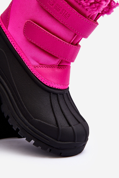 Дитячі снігові черевики зі шнурівкою Big Star Fuchsia MM374112